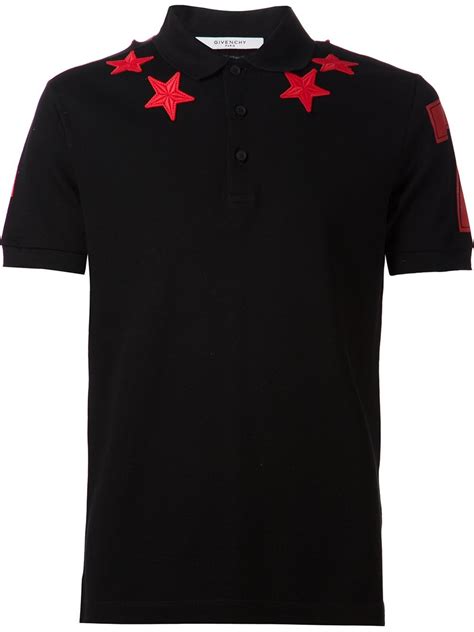 givenchy star polo replica|givenchy star sleeve polo shirts.